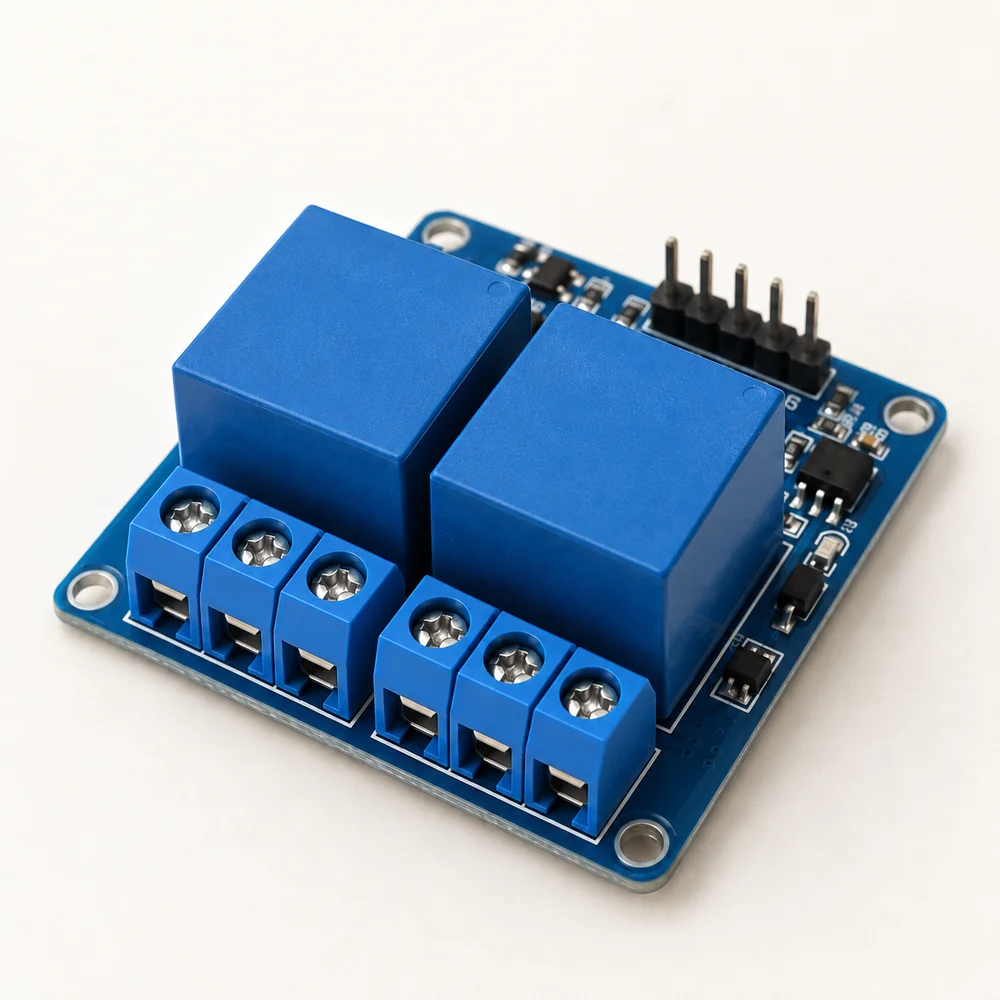 5 V two-channel relay module