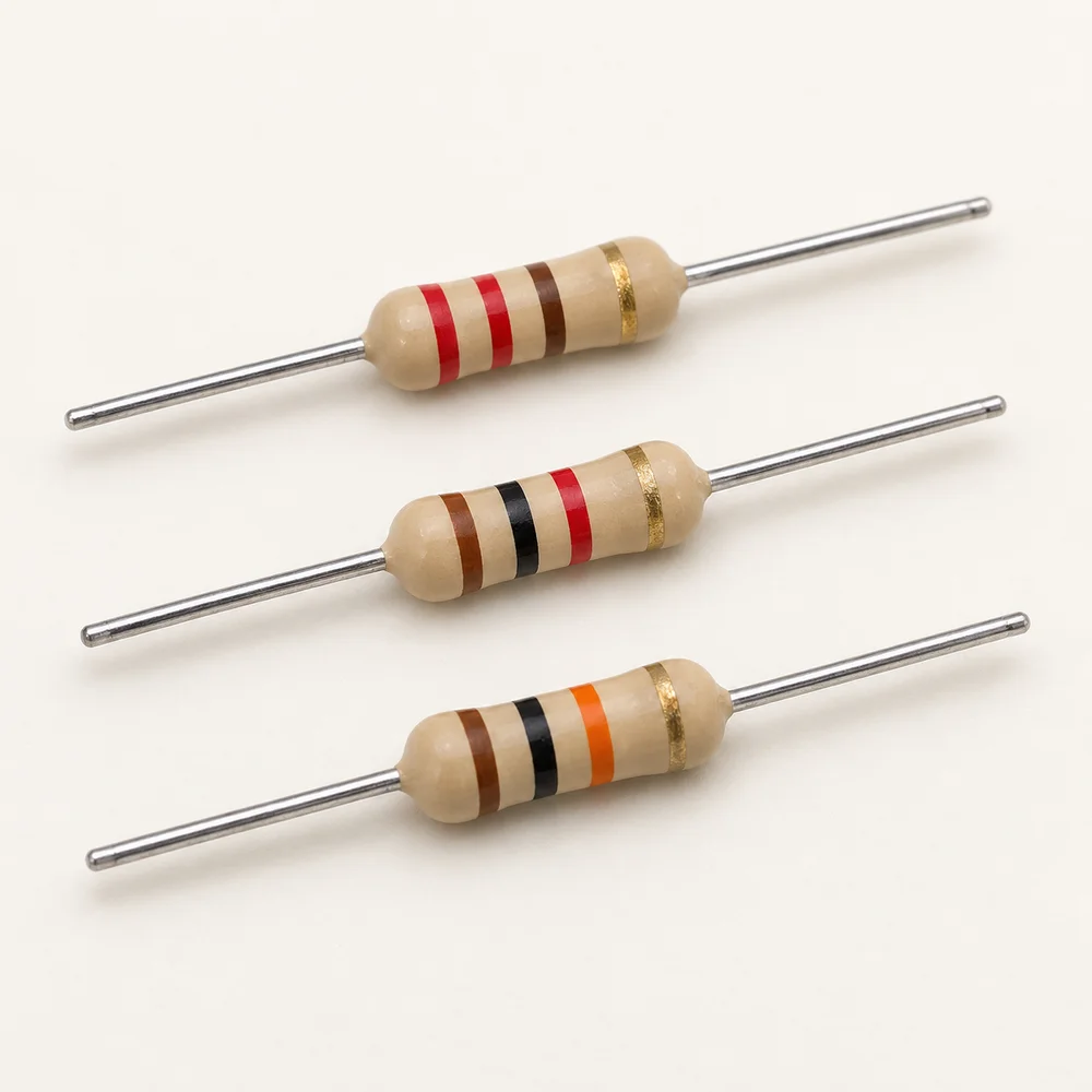 Resistors — 220 Ω, 1 kΩ and 10 kΩ