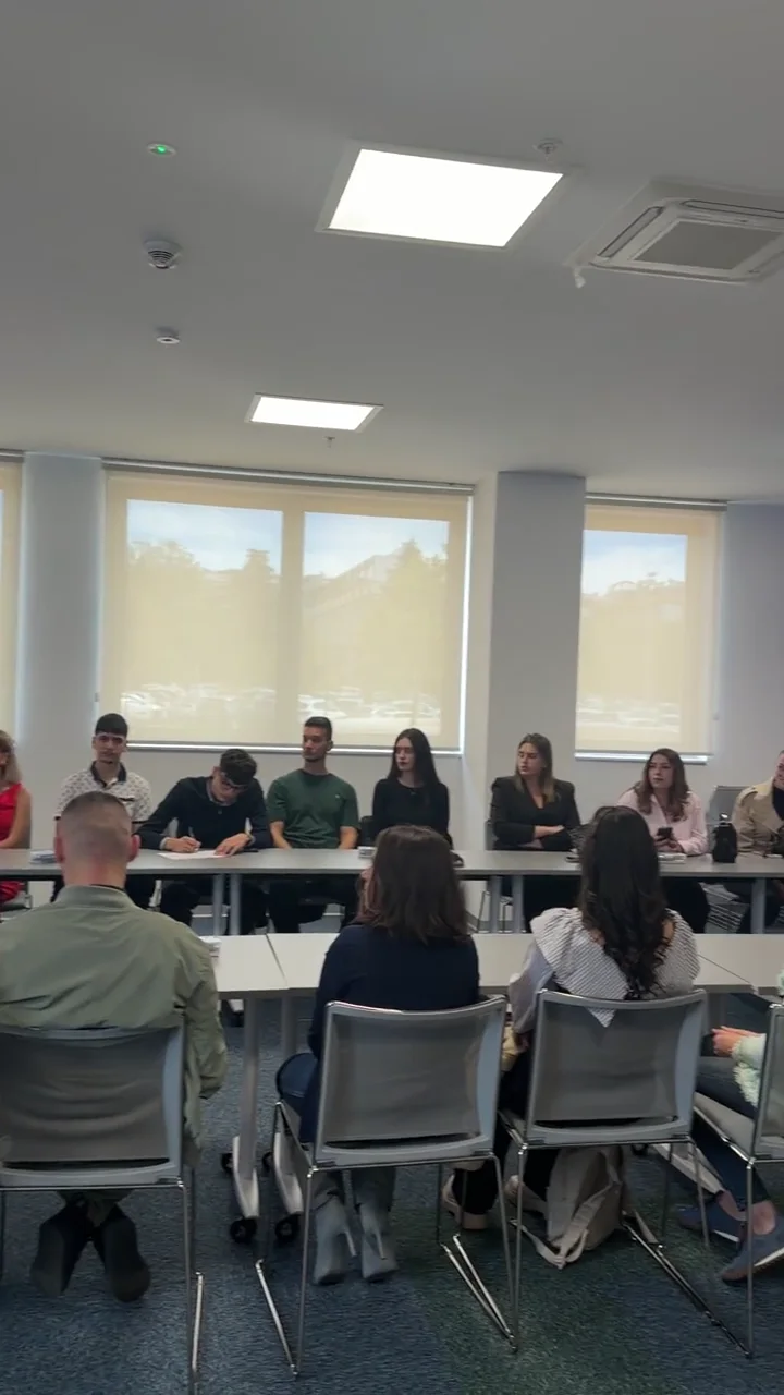 Kadar iz dostavljenog video-snimka: učesnici radionice u Podgorici.